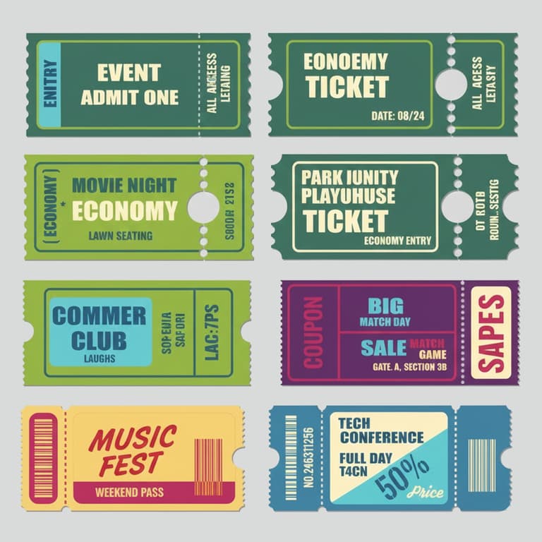 Economy Ticket Printing preview