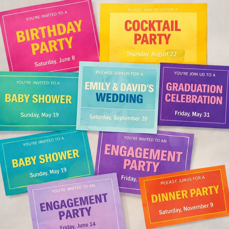 Event Invitations preview