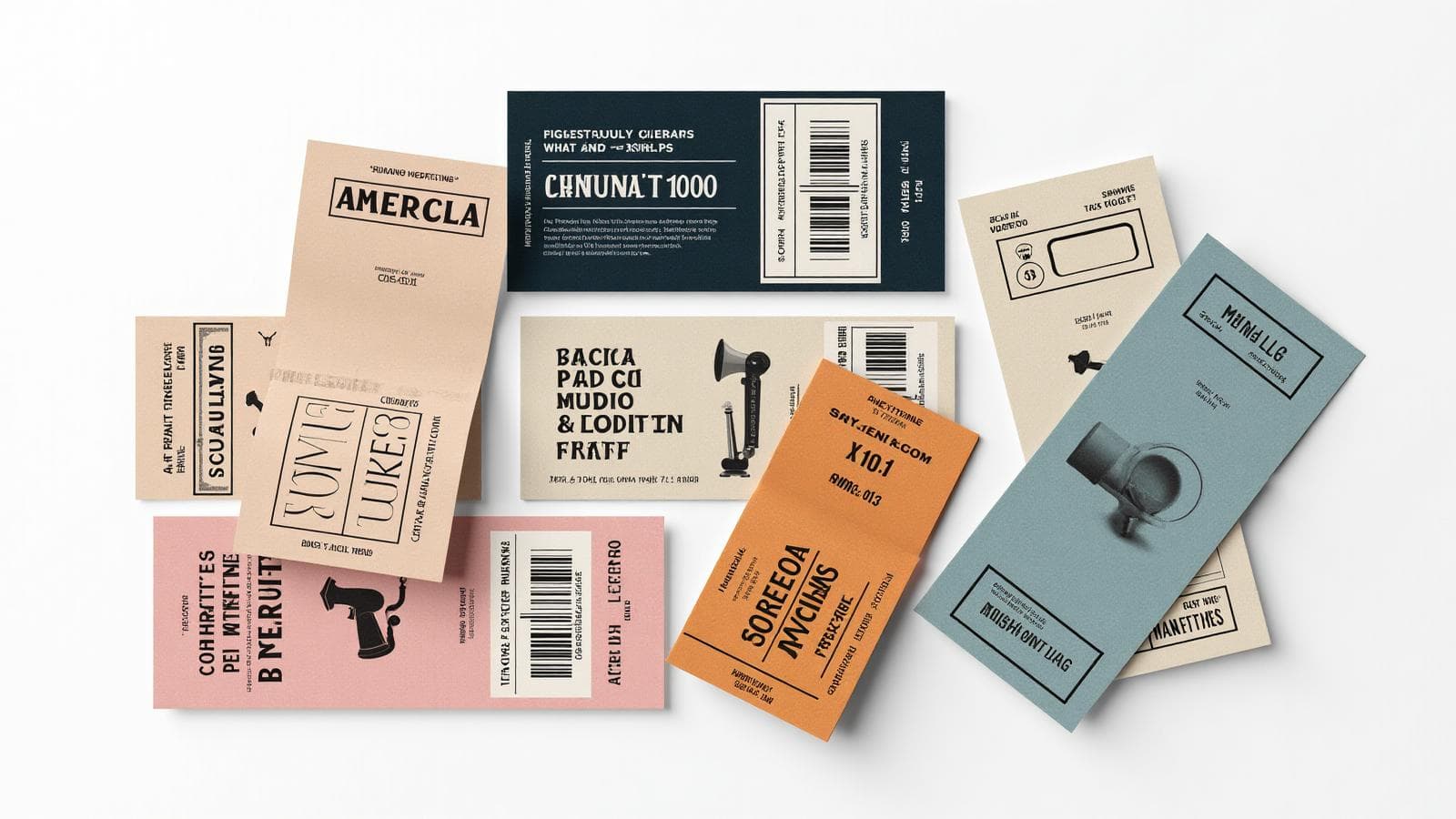 Professional ticket designs