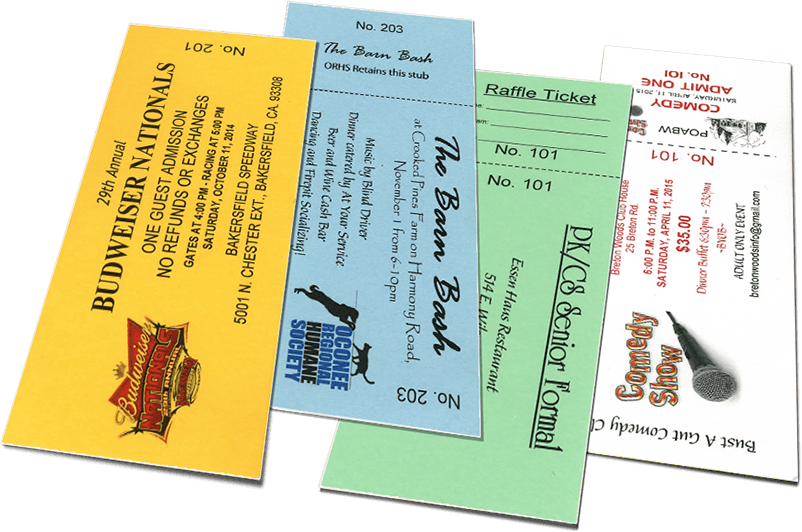 Summer Festival Tickets - Front